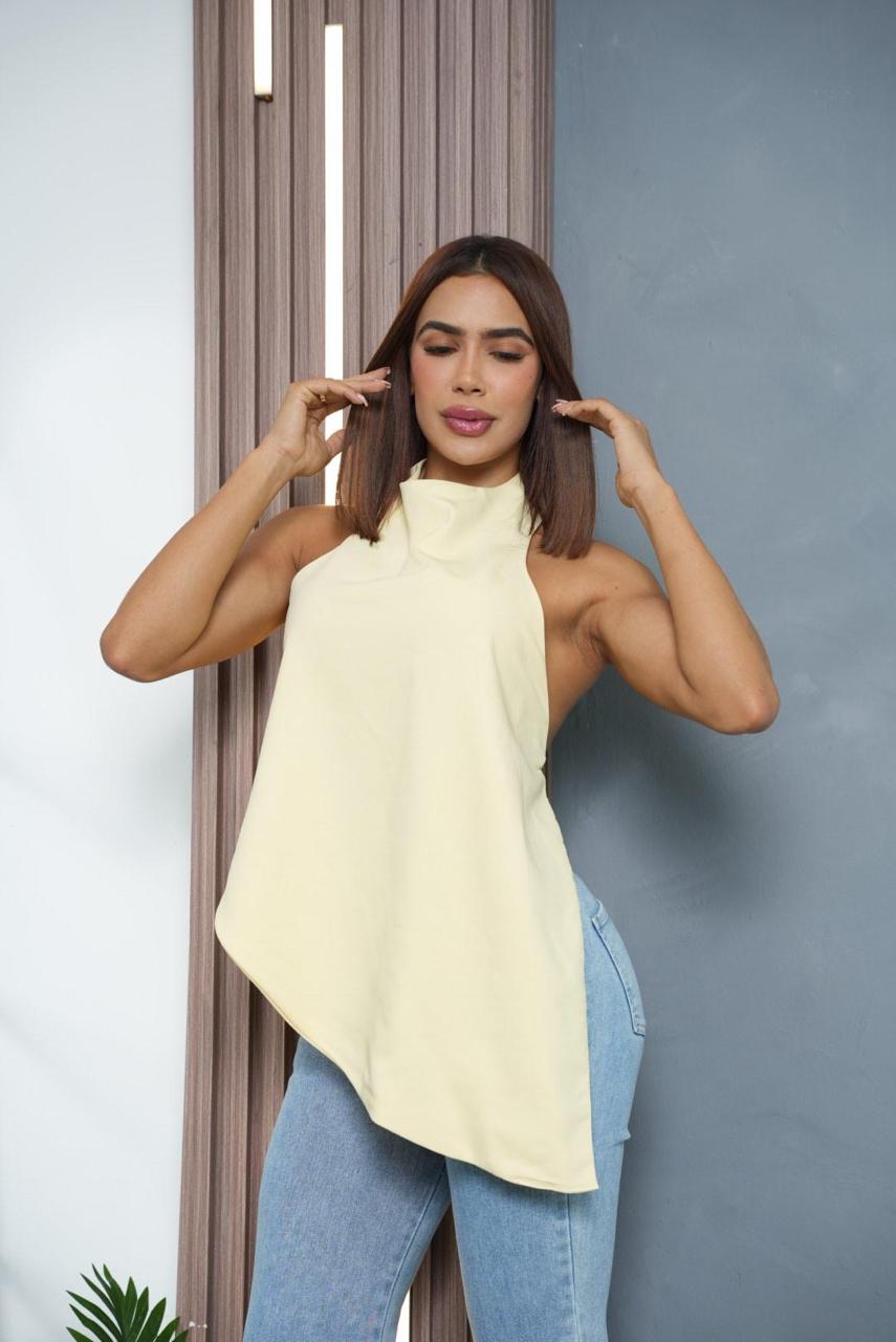 Women’s Elegant Asymmetrical Halter Top